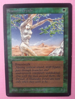 Magic the Gathering MTG BETA SHANODIN DRYADS LP/EX C 1993 Old School Vintage!! - Image 1