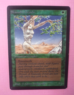 Magic the Gathering MTG BETA SHANODIN DRYADS LP/EX C 1993 Old School Vintage!! - Image 2