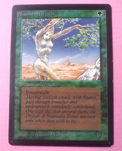 Magic the Gathering MTG BETA SHANODIN DRYADS LP/EX C 1993 Old School Vintage!! - Image 3
