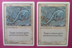 Magic the Gathering Unlimited BLUE WARD X 2 (LP/EX & MP) U 1993 Nice! - Image 2