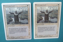 Magic the Gathering Unlimited CONSECRATE LAND X 2 (LP/EX & MP) U 1993 Nice! - Image 3