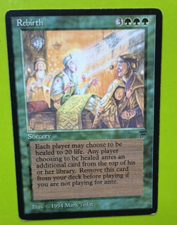Magic the Gathering MTG Legends REBIRTH R 1994 MP Vintage NICE! - Image 3