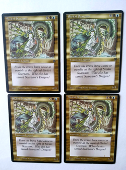 Magic the Gathering MTG Legends SIVITRI SCARZAM X4 (3 LP/EX 1 MP) 1994 PLAYSET - Image 2