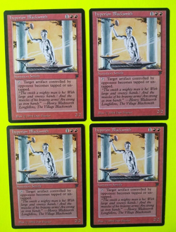 Magic the Gathering MTG Legends HYPERION BLACKSMITH X4 2 NM/M & 2 LP/EX U 1994! - Image 2