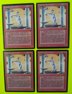 Magic the Gathering MTG Legends HYPERION BLACKSMITH X4 2 NM/M & 2 LP/EX U 1994! - Image 3