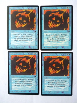 Magic the Gathering MTG Legends SILHOUETTE X4 VLP/EX U 1994 PLAYSET Nice!! - Image 1