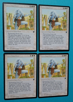 Magic the Gathering MTG Legends IVORY GUARDIANS X 4 ( 2 NM & 2 LP/EX) U 1994! - Image 2