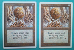 Magic the Gathering Unlimited WOODEN SPHERE X 2 LP & MP U 1993 Nice! - Image 1