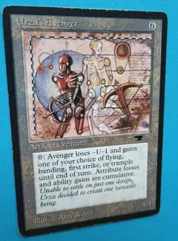 Magic the Gathering MTG Antiquities URZA'S AVENGER MP RARE 1994 Vintage! - Image 2