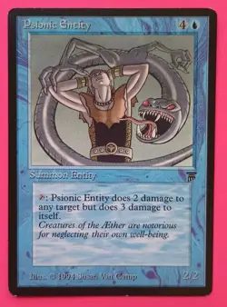 Magic the Gathering MTG Legends PSIONIC ENERGY R LP/EX 1994 Vintage!! - Image 1