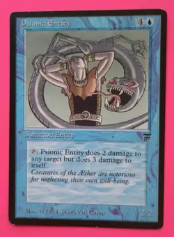 Magic the Gathering MTG Legends PSIONIC ENERGY R LP/EX 1994 Vintage!! - Image 2