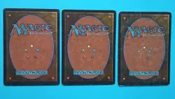 Magic the Gathering Unlimited DEATHGRIP X 3 ( 1 LP & 2HP) U 1993! - Image 3