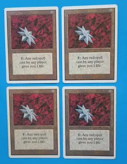 Magic the Gathering Unlimited IRON STAR X 4 (2 LP/EX & 2 HP) U 1993 - Image 1