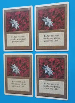 Magic the Gathering Unlimited IRON STAR X 4 (2 LP/EX & 2 HP) U 1993 - Image 2