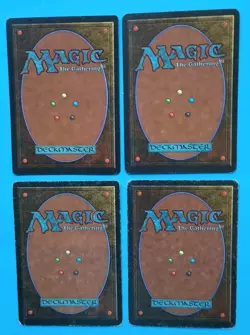 Magic the Gathering Unlimited IRON STAR X 4 (2 LP/EX & 2 HP) U 1993 - Image 3