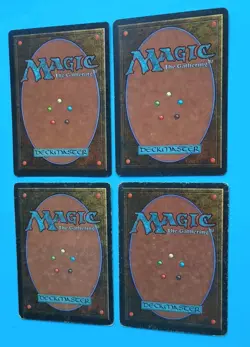Magic the Gathering Unlimited IRON STAR X 4 (2 LP/EX & 2 HP) U 1993 - Image 4