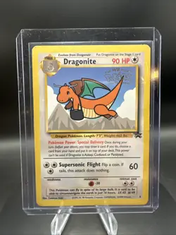 1999 Pokemon TCG Dragonite #5 Black Star Promo WB Kids Movie Version - Image 1