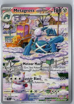 METAGROSS 178/162 ILLUSTRATION RARE TEMPORAL FORCES POKEMON NM - Image 1
