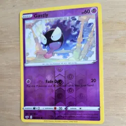 GASTLY 083/202 POKEMON CARD (SWORD & SHIELD SET) REVERSE HOLO - Image 4
