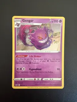 Gengar 085/202 SWSH01: Sword & Shield Base Set Holo Pokemon TCG (b) - Image 1