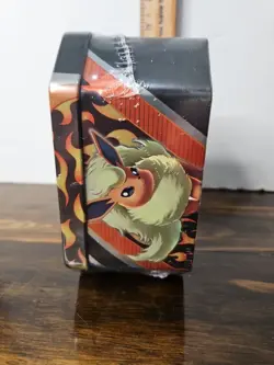 Pokemon TCG Eevee Evolutions Tin 2021 [ Flareon V Edition ] [Evolving Skies] - Image 4