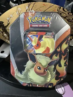 Pokemon Evolving Skies Tin Flareon V 2021 TCG Game Sealed 820650809057 - Image 1