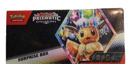 Pokemon Prismatic Evolutions Surprise Box SEALED 4 Booster Packs + Promo - Image 1