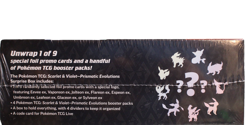 Pokemon Prismatic Evolutions Surprise Box SEALED 4 Booster Packs + Promo - Image 3