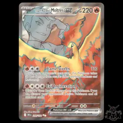 Team Rocket's Moltres ex - 208/182 SV10: Destined Rivals NM Pokemon - Image 1