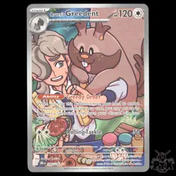 Arven's Greedent 205/182 SV10: Destined Rivals NM Pokemon - Image 1