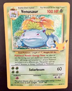 Venusaur 15/102 Celebrations: Classic Collection Holo NM Pokemon 2021 - B - Image 1