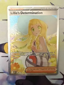 Lillie's Determination 184/132 Me01 SIR: Pokemon TCG Mega Evolution Holo RAB18 - Image 1