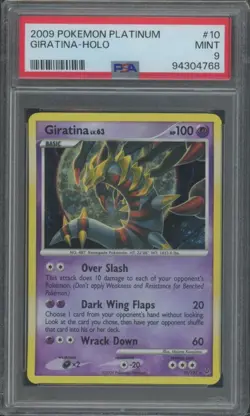 Pokemon TCG Giratina 10/127 Platinum Holo Rare PSA 9 - Image 1