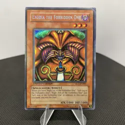 Yugioh Exodia The Forbidden One MC1-EN001 Secret Rare Limited Edition LP - Image 1
