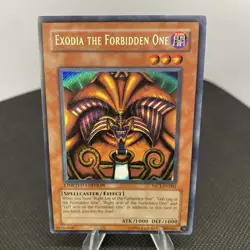 Yugioh Exodia The Forbidden One MC1-EN001 Secret Rare Limited Edition LP - Image 3