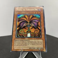 Yugioh Exodia The Forbidden One MC1-EN001 Secret Rare Limited Edition LP - Image 4