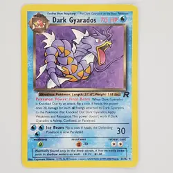 Dark Gyarados 25/82 Non Holo Rare Team Rocket Pokemon Card MP - Image 1