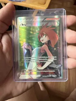 Pokemon TCG Brigette Full Art Ultra Rare Trainer Card 161/162 Breakthrough - Image 1