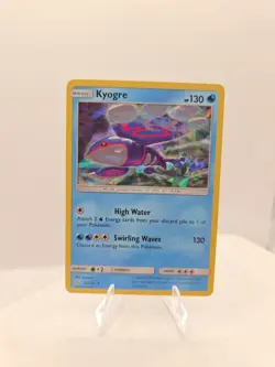 Pokemon Kyogre Cracked Ice Holo Rare Card 53/236 Cosmic Eclipse - Image 1