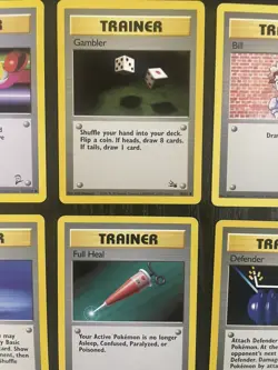 Pokemon TCG 12 X Base Set Trainer Cards 1999 WOTC Vintage Bundle Job Lot LP - Image 2