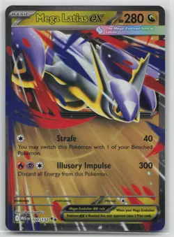 Pokemon Card Mega Latias ex Double Rare ME01: Mega Evolution 100/132 - Image 1