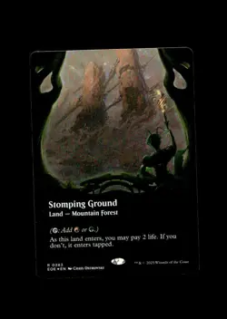 Edge of Eternities #283 Stomping Ground (Borderless) Foil - Image 1