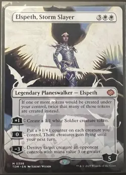 Elspeth, Storm Slayer #0398 (Borderless - Regular) Magic the Gathering - Image 1