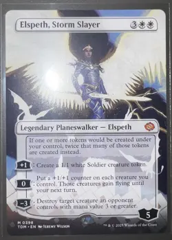 Elspeth, Storm Slayer #0398 (Borderless - Regular) Magic the Gathering - Image 3