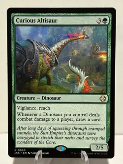 Curious Altisaur 90 R Commander: The Lost Caverns of Ixalan NM MTG - Image 1