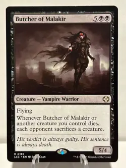 Butcher of Malakir 187 R Commander: The Lost Caverns of Ixalan NM MTG - Image 1