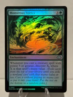 Monstrous Vortex 162 U Modern Horizons 3 FOIL NM MTG - Image 1