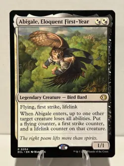 Abigale, Eloquent First-Year 204 R Lorwyn Eclipsed NM MTG - Image 1