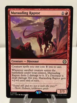 Marauding Raptor 228 R Commander: The Lost Caverns of Ixalan NM MTG - Image 1