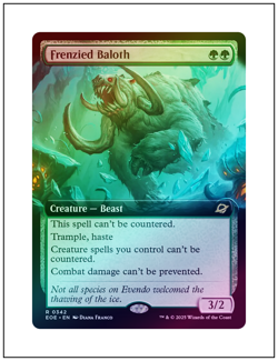 1x Frenzied Baloth, Extended Art Foil, Magic MTG NM - Image 1